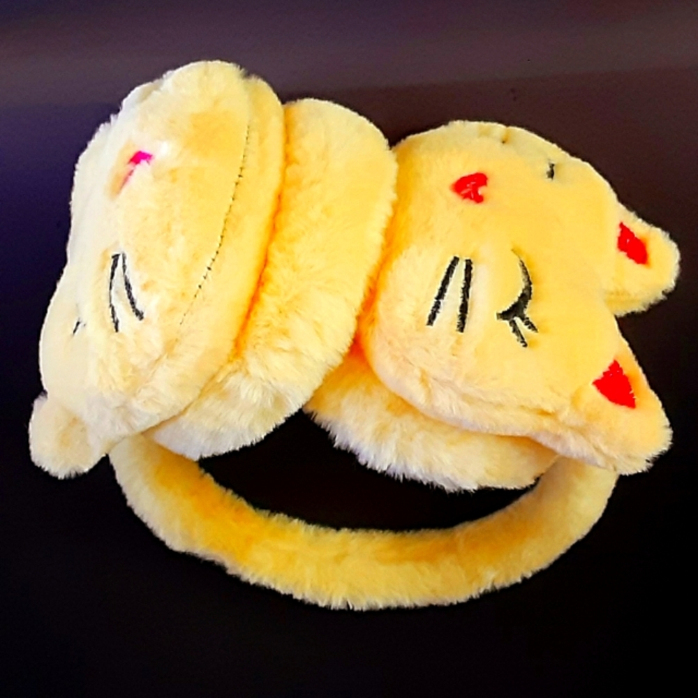 Plush Cartoon Cat Earmuff - Picture 3 of 3